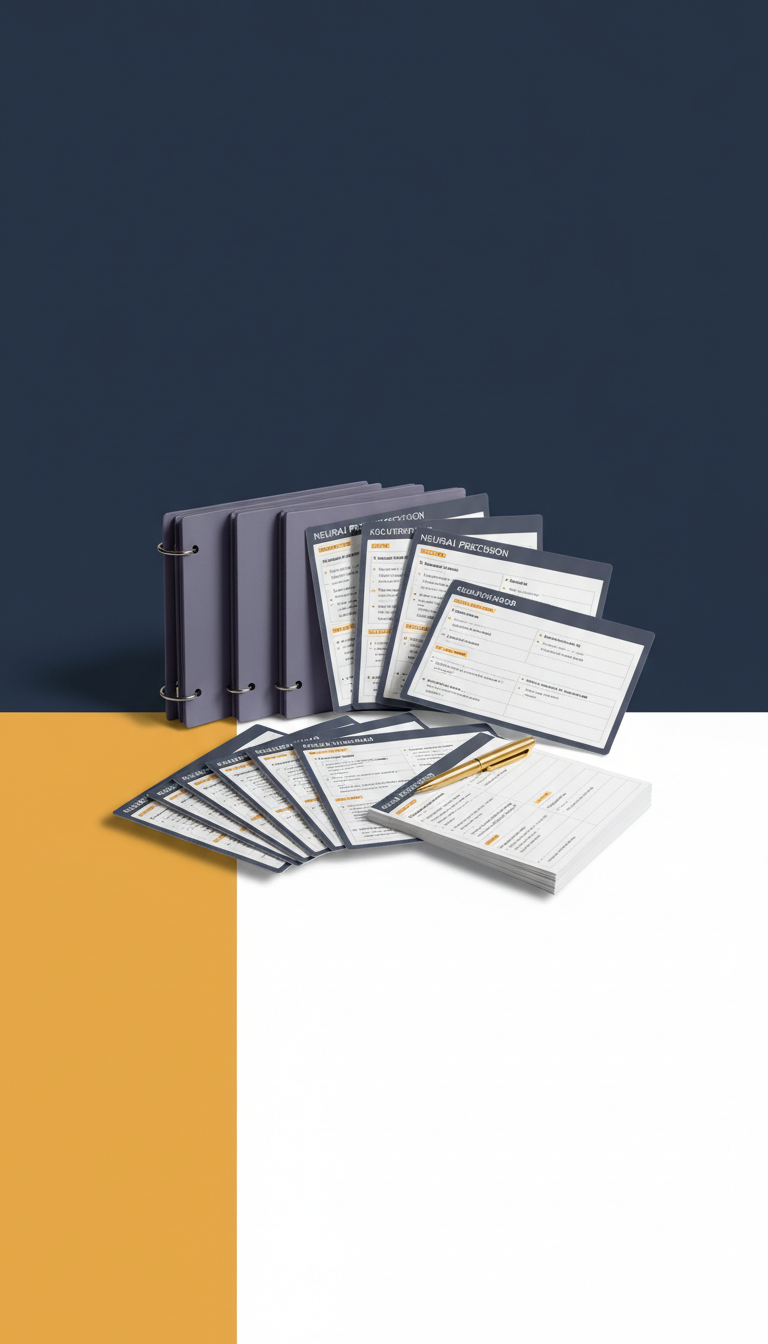 Quick-Reference Cue Cards Set Laminated