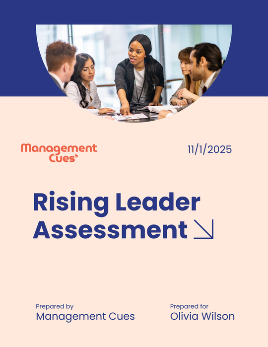 Rising Leader Assessment Measure Management Readiness with Confidence