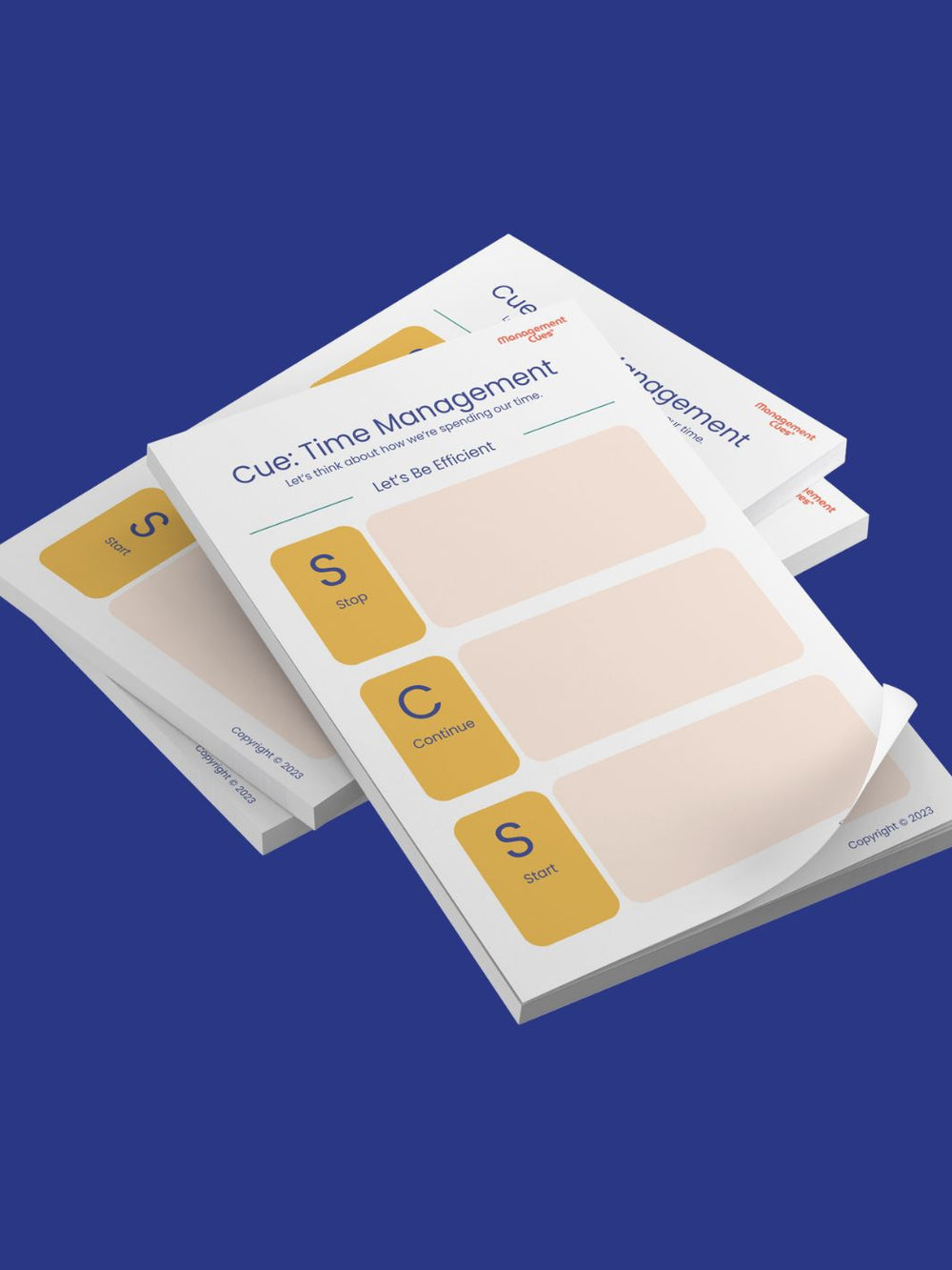 Time Management Post-It Pad